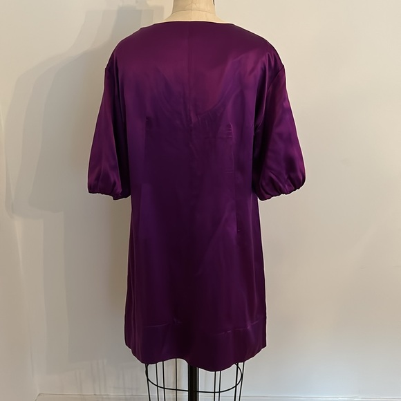 Satin dress in gorgeous regal purple color - Picture 6 of 8